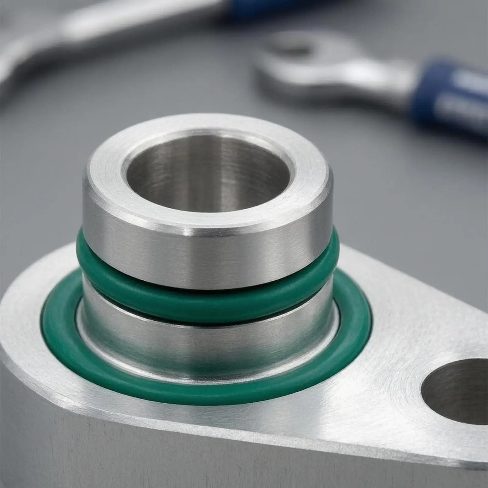 Rear Cooling System Closure Block outing Kit Green Sealing Seal Rear Air Conditioning Smooth Metal Finish Aluminum Block-off