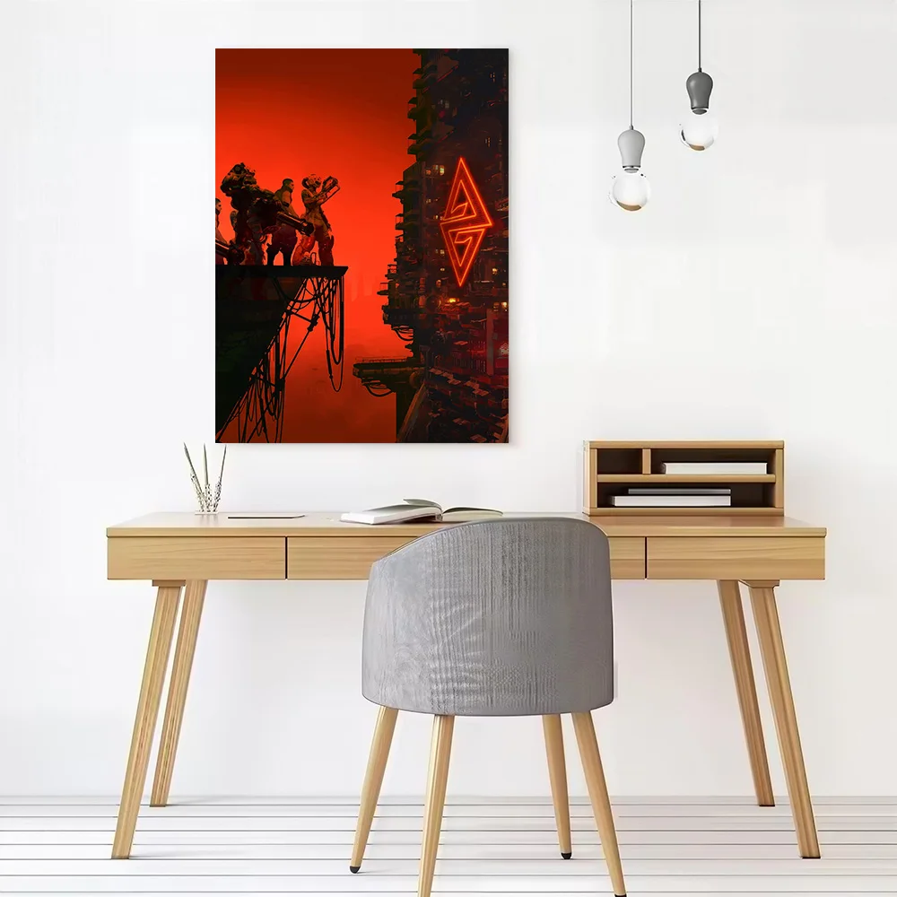 the Ascent Gaming Action Canvas Poster Customizable Pictures Wall Art Canvas Painting for Gamer Decoration Living Room Wand Deko