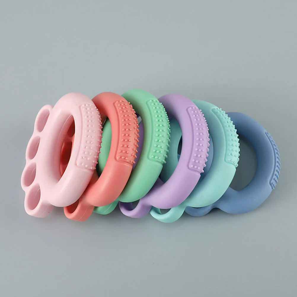 

3pcs TPR Hand Strengthener Grips Durable Multi Functional Fitness Equipment Non Slip Massage Ring Trainers Workout Hand