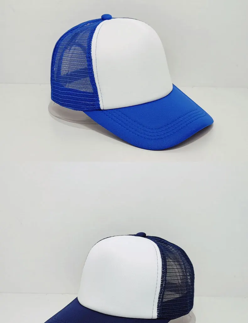 Hochwertige Freizeit-Mesh-Mütze Großhandel Herren-Baseballkappe Damen-Tennis-Mütze mit individuellem besticktem Logo Schwamm-Patchwork-Mesh-Kappe – Detail 13