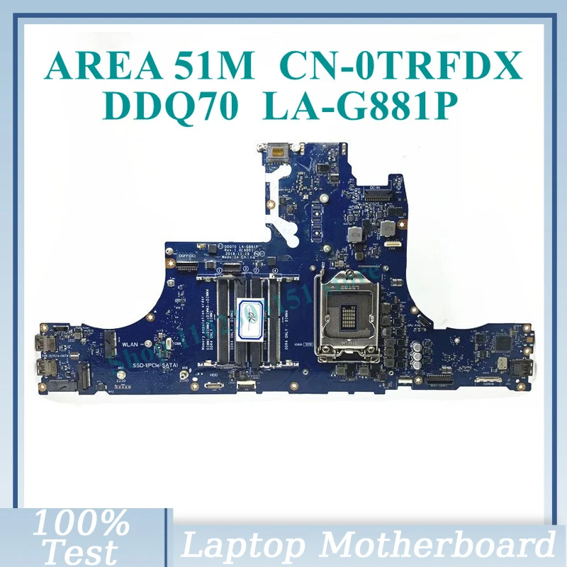 

CN-0TRFDX 0TRFDX TRFDX Mainboard For DELL Alienware 17 AREA 51M DDQ70 LA-G881P Laptop Motherboard 100% Full Working Well