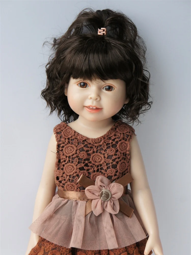 Full Sizes Doll Accessories  JD813  Half-tied Messy Curly Synthetic Mohair BJD Wigs