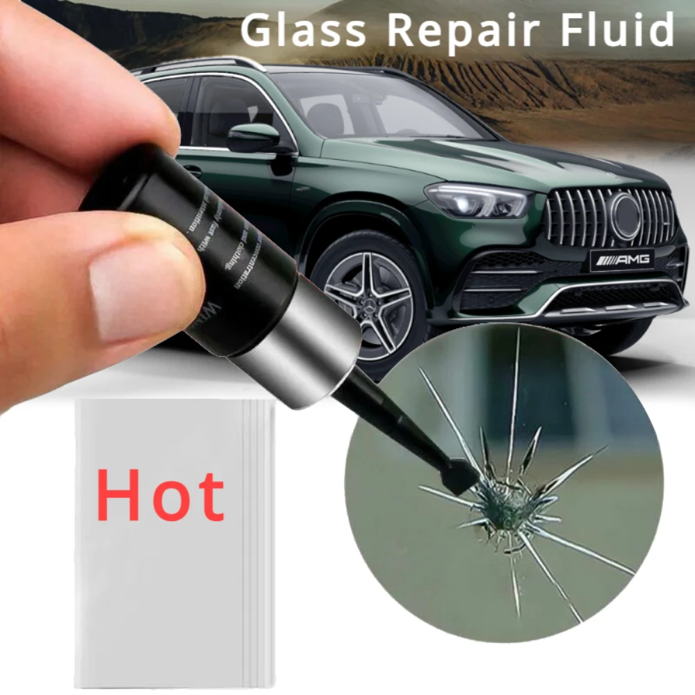 Car Windshield Repair Tools Car Windshield Crack Glue Car Glass Repair Resin Set  Tools Accesories Kit Wash