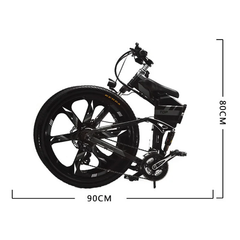 Vélo électrique pliant sans balais, fabricants, vente en gros, 350W, 26 po