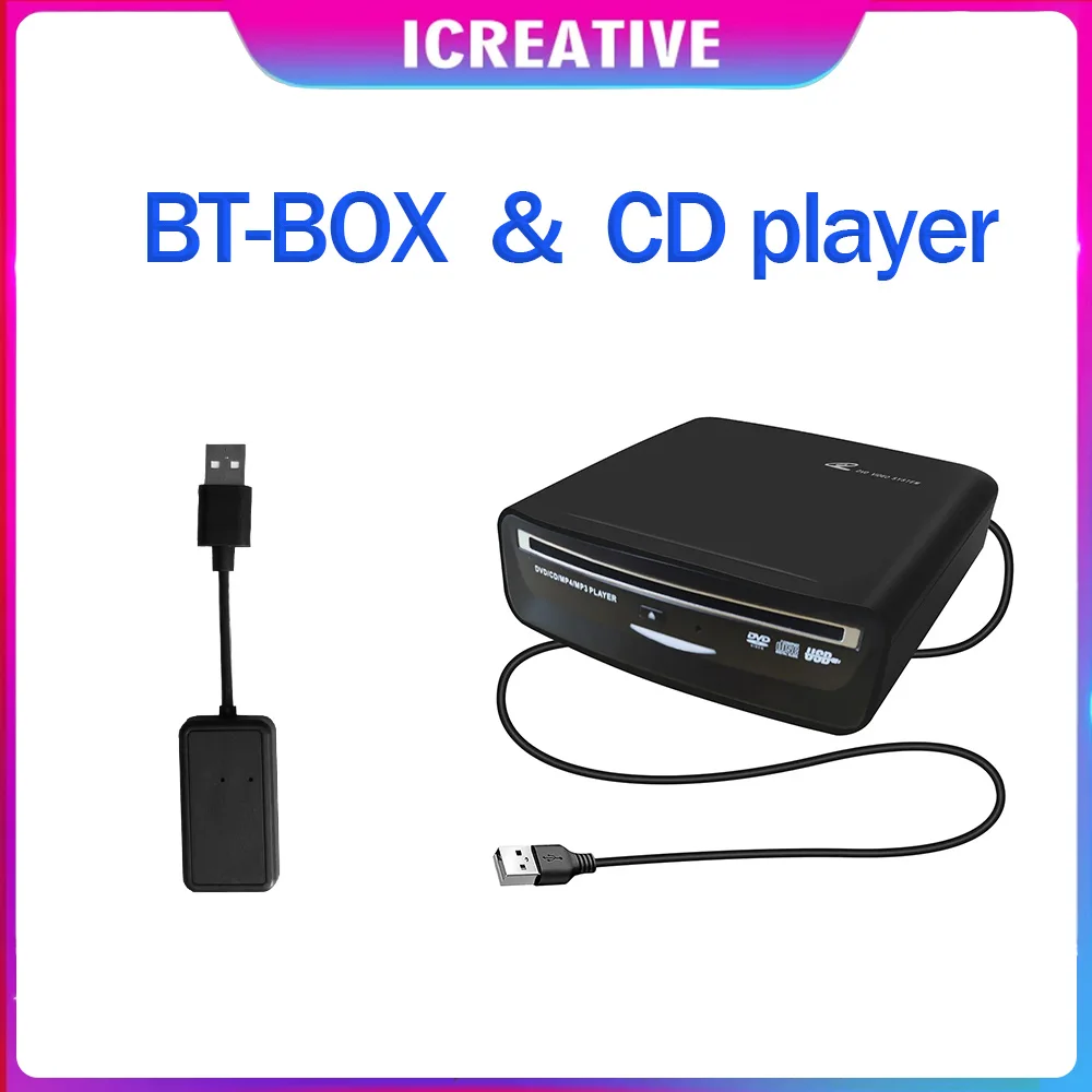 외부 차량용 CD 플레이어 MP5, LED TV, PC 및 대부분의 차량용 테슬라 모델 3 2019-2021 휴대용 CD 플레이어 USB 전원 포함
