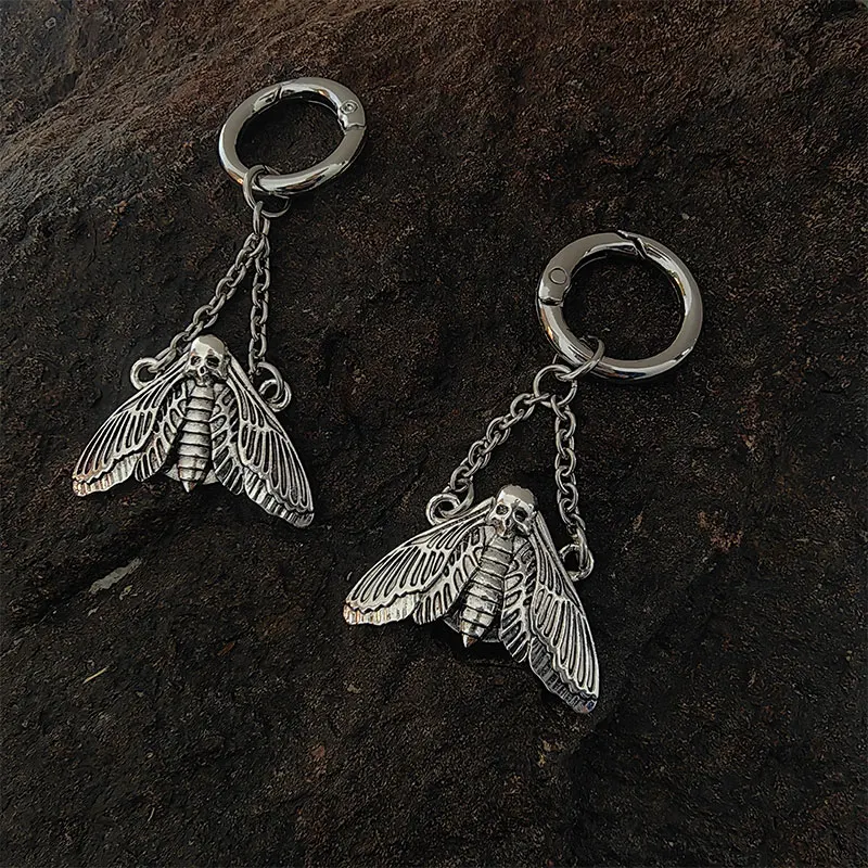 MOON PHASE MOTH boot charms, grunge charm, shoe accessories, boot jewellery, butterfly charms