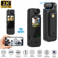 8-128GB Full HD 2K Mini Body Camera Body Mounted Camera Night Vision Digital Video Recorder 1.3inch Bodycam Worn Police Camera