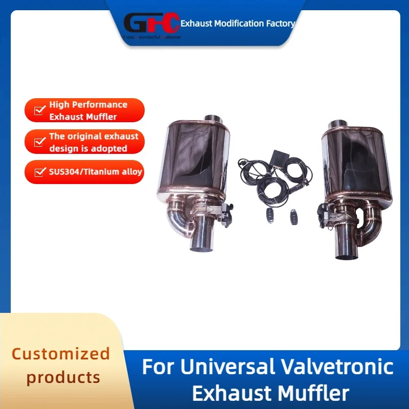 

GFC Universal Valvetronic Exhaust Muffler High-performance 304 Stainless Steel Valve Muffler