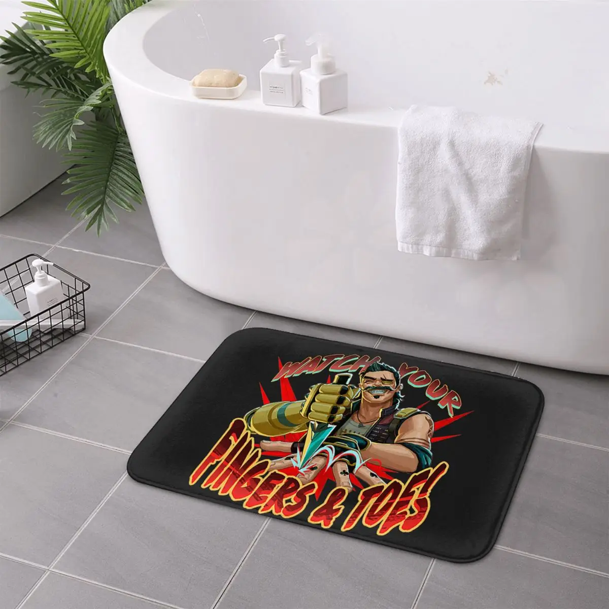 Fuse Watch Your Fingers And Toes Game Apex Legends Non-slip Doormat Floor Mat Carpet Rug for Kitchen Entrance HomeFootpad Mats