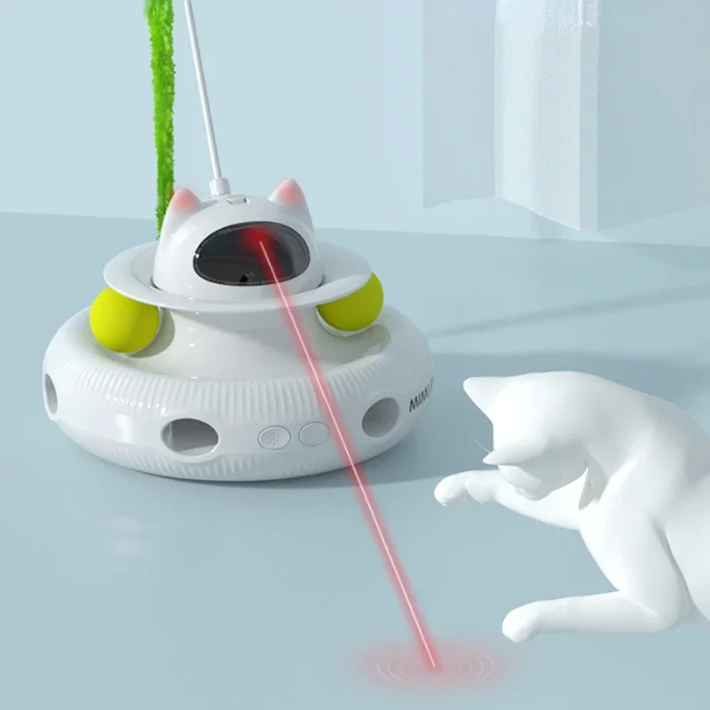 Pet intelligent cat teasing toy laser cat teasing stick