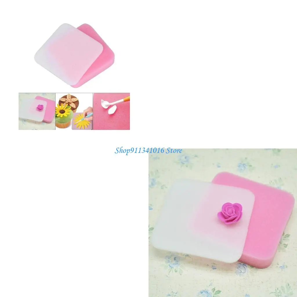 

Fondant Shaping Sponge Pad Sugar Flower Gum Paste Foam Pad Sponge Mat Cake Decorating Tool for Kitchen Baking Sugarcraft