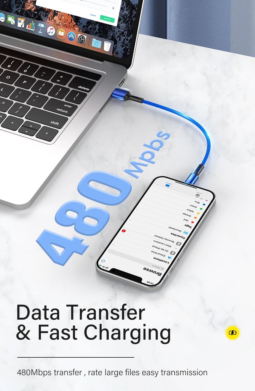 كابل شحن سريع USB لـ iPhone ، 13 ، 12 ، 11 Pro ، X Max ، 6 ، 6s ، 7 ، 8 Plus ، Apple iPad ، رصاص أصلي ، سلك هاتف محمول ، سلك شاحن بيانات 3M