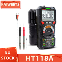 KAIWEETS HT118A Digital Multimeter TRMS 6000 Counts, Voltmeter, Auto-Ranging, Accurately Measures Voltage Current Amp Resistance