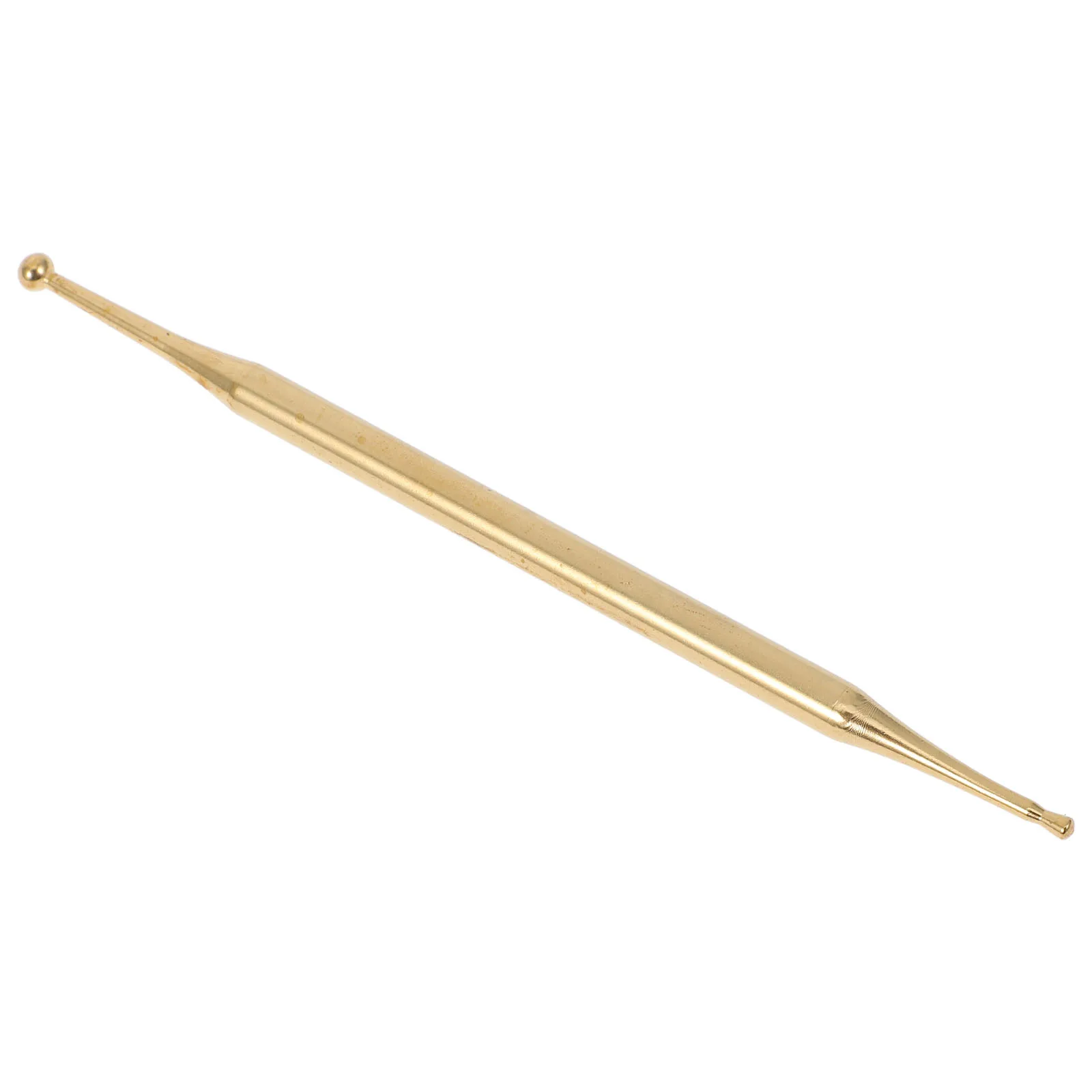 

Ear Massage Stick Dual Head Copper Acupressure Pen Precision Tip Portable Reflexology Tool for Home Office Use