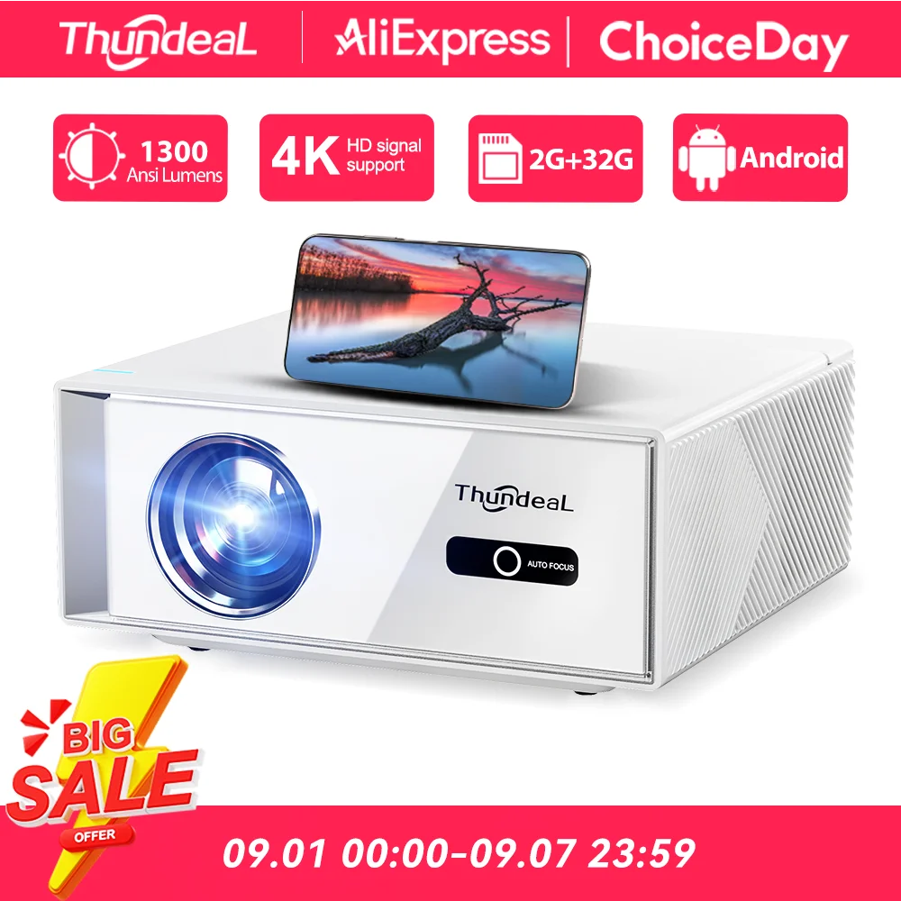 Home Cinema Night - Projektor ThundeaL TD95W 4K Full HD