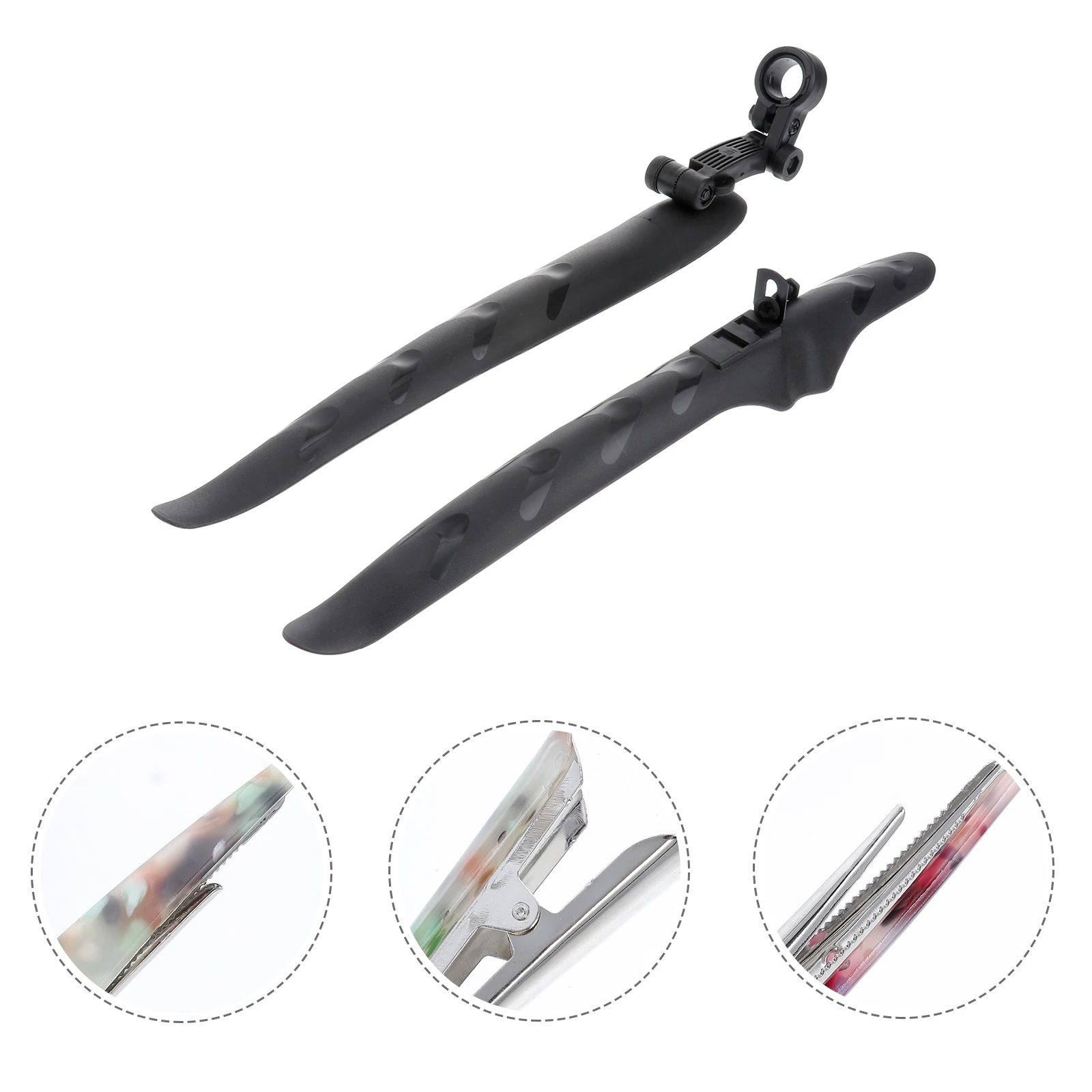 

Bike Mud Guard Road Bike Accessories Cycling Riding Equipment Durable Plastic Rain Protection Easy Install Black