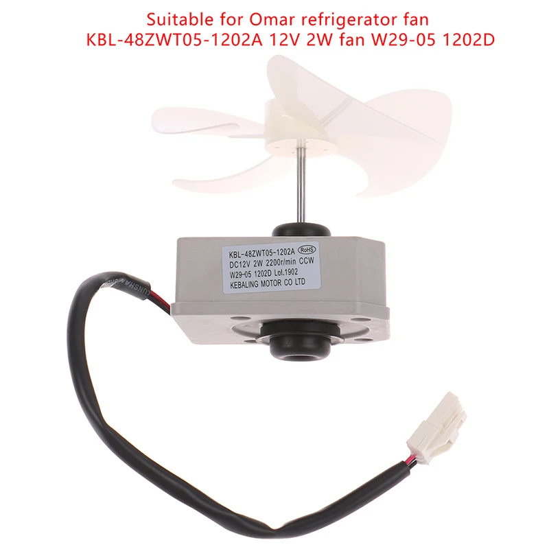 Refrigerator Fan Accessories Assembly With Refrigerator Fan KBL-48ZWT05-1202A 12V 2W Fan W29-05 1202D