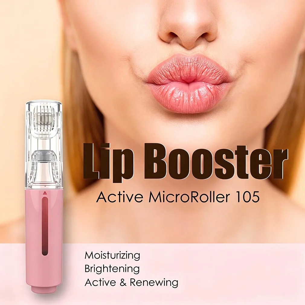 105 Nadeln Dermaroller aus Titan Lip BOOSTER Mikronadel-Dermaroller Massage Geeignet für Gesicht, Lippen, Kopfhaut, Bart, Schönheitspflege – Detail 2