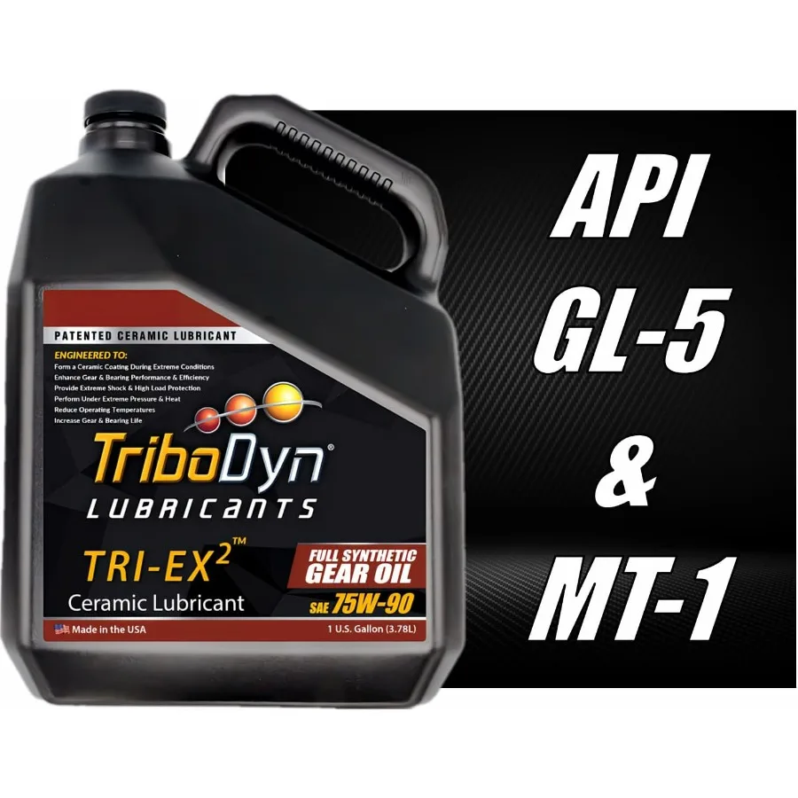 75W90 Full Synthetic Gear Oil w Ceramic Tech API GL5 MT1 Repairs Worn Gears Reduces Heat for Differentials Transmissions 1 Gall