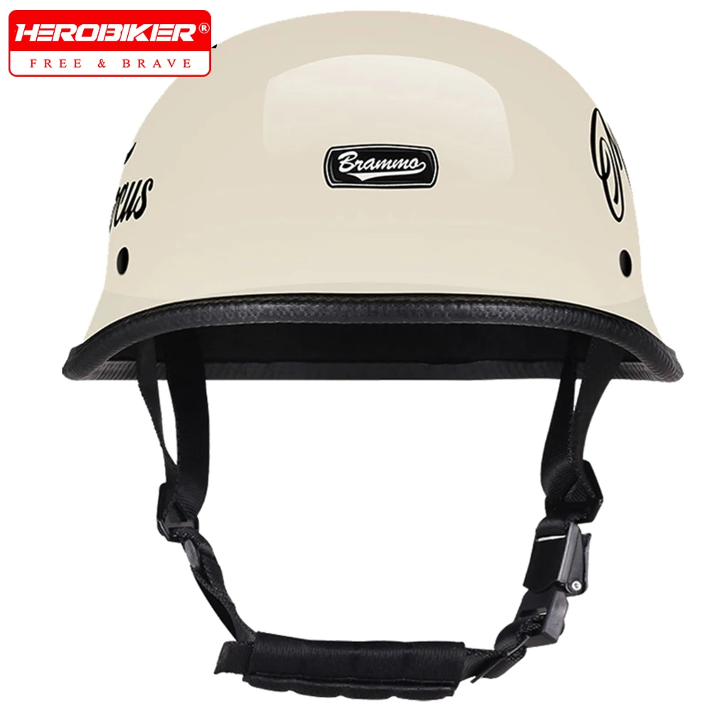 

New Motorcycle Helmet German Vintage Casco Moto Motorcycle Accessories Open Face Summer Retro Half Helmet Unisex Helmets