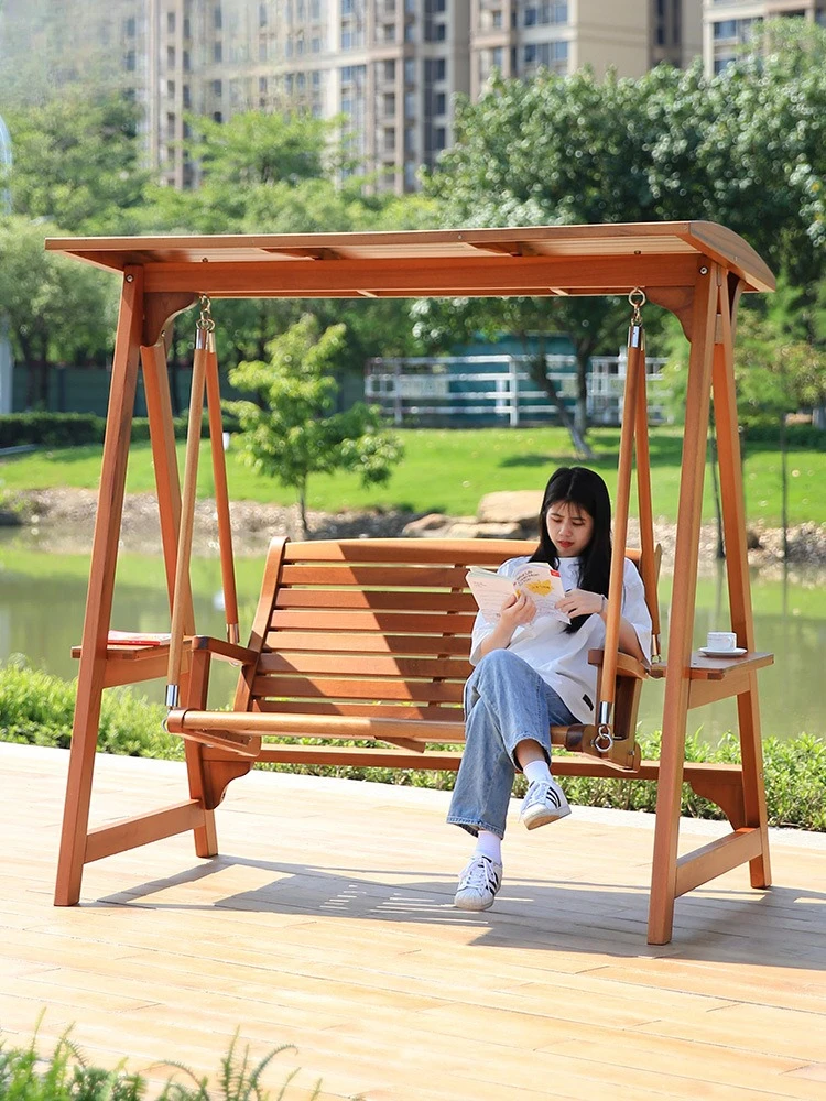

Solid wood, swing, courtyard, garden, homestay, open-air, leisure