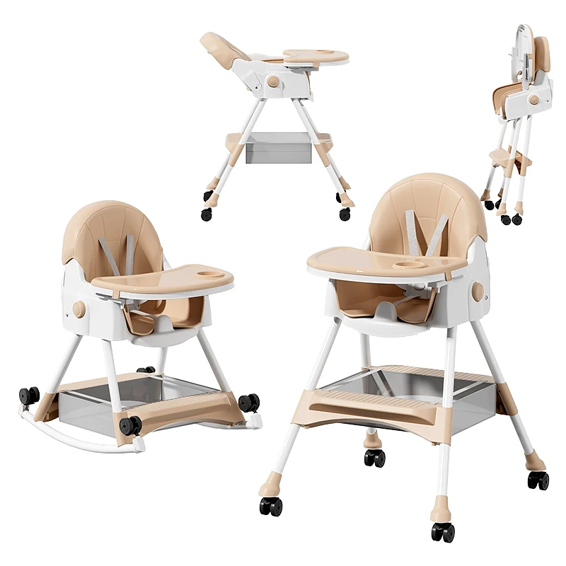 factory-wholesale-plastic-3-in-1-multifunctional-baby-high-chair-with-pp-steel-frame-safe-high-quality-for-1-2-year-olds
