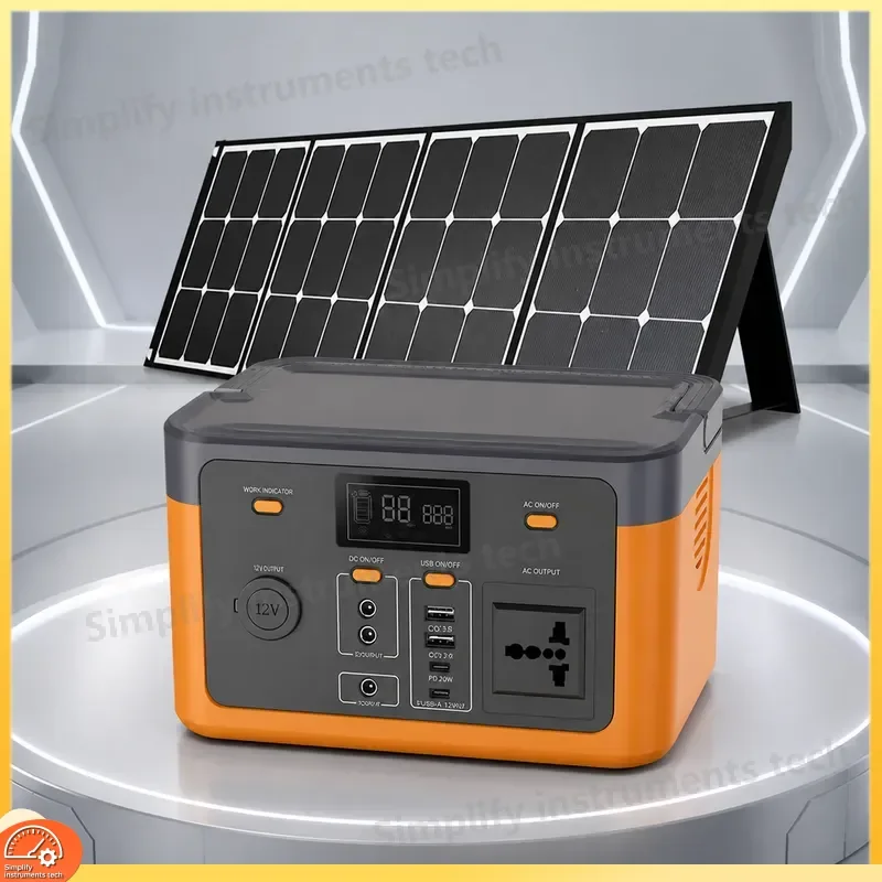 3000W Portable Power Station 2560mAh LiFePO4 Battery Solar Generator for Outdoor Camping Emergency Backup High Capacity