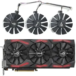 新しい87ミリメートルPLD09210S12M PLD09210S12HH冷却ファンasus交換ストリックスgtx 1060 oc 1070 1080 gtx 1080Ti rx 480グラフィックスカードファン
