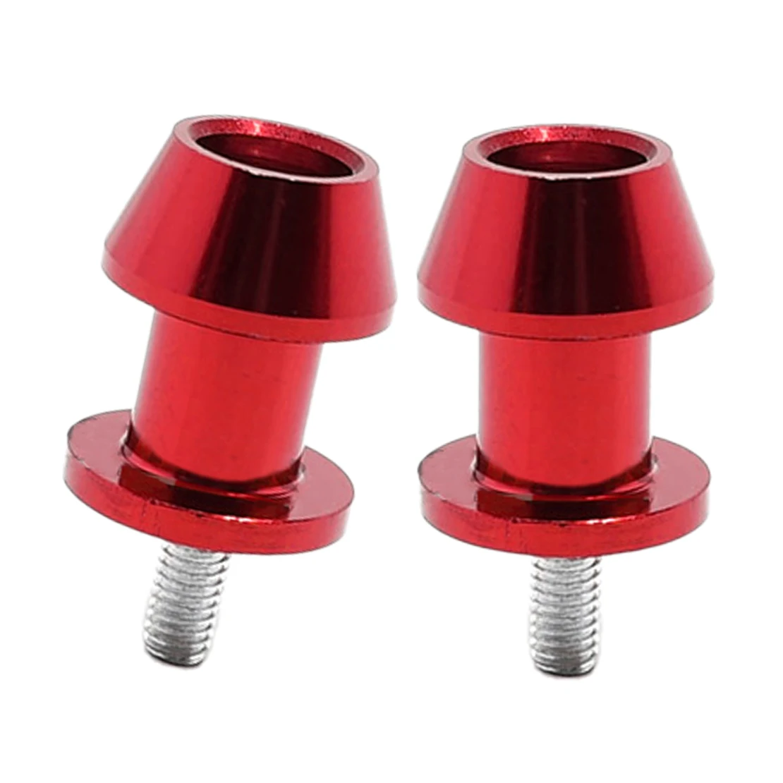 Soporte adaptador de carreras para motocicleta M8, aleación de aluminio rojo, basculante, bobina, soporte deslizante, tornillo, 2 uds.