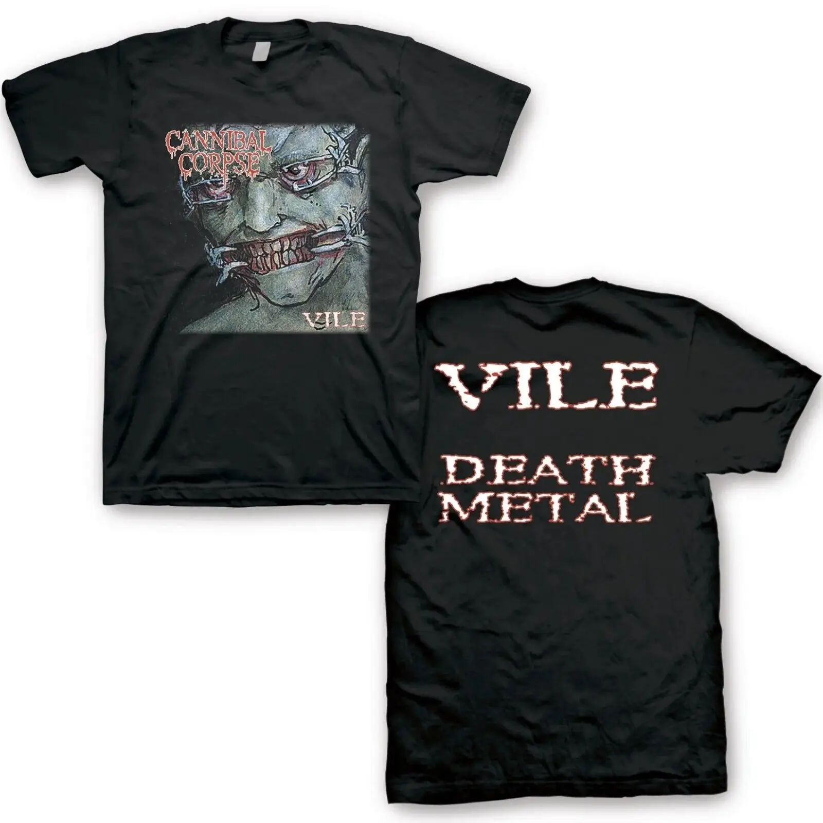 Cannibal Corpse Cd Cv Vile Death Metal Official Shirt Xl New Bleeding Butchered