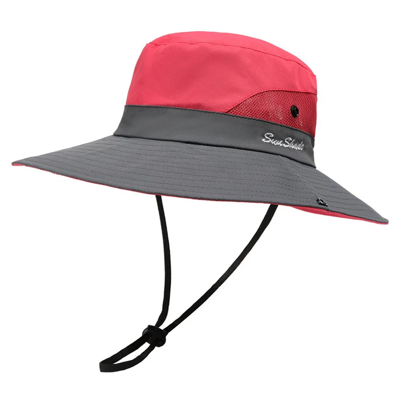 Summer Fishing Hat Beach Fisherman Man‘s Surf Cap Hat Sun Protection UPF50+ Anti Mosquito Bucket Hat Outdoor Camping Water Sport