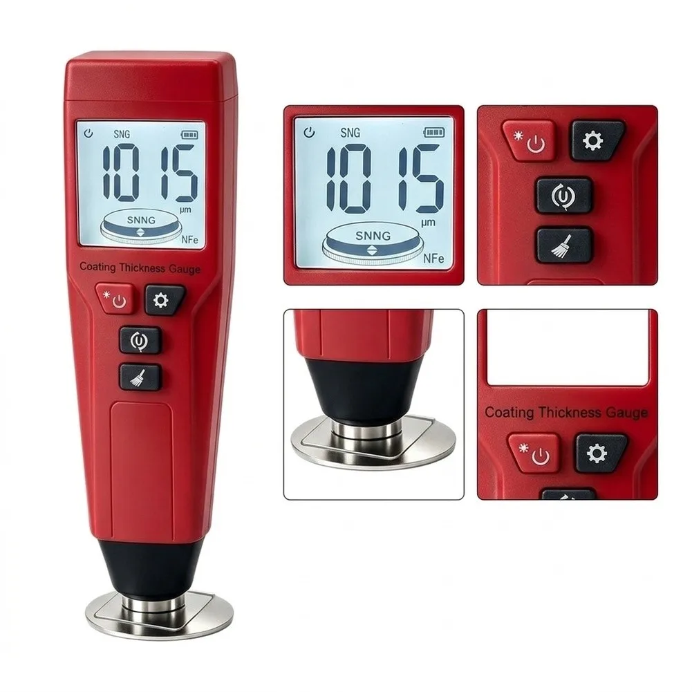 1pc SV608A Electroplating Single-Point Continuous Dual-mode Coating Thickness Gauge For Used Car Inspection Scenarios