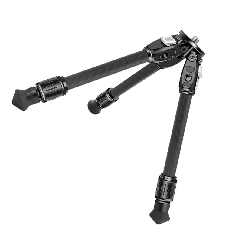 Lightweight Mini Tripod Desktop Tripod for Outdoor Photography with Carbon Fiber Legs and Multiple Adjustment