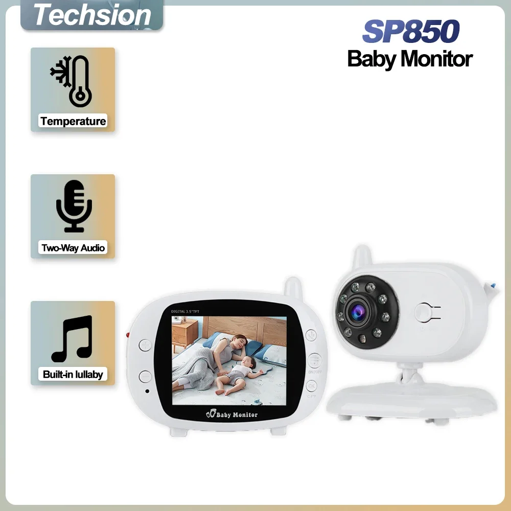 

Baby Monitor 3.5 Inch Color TFT Screen Baby Video Camera Auto Infrared Night Vision Digital Home SP850 Cute Baby Monitor Camera