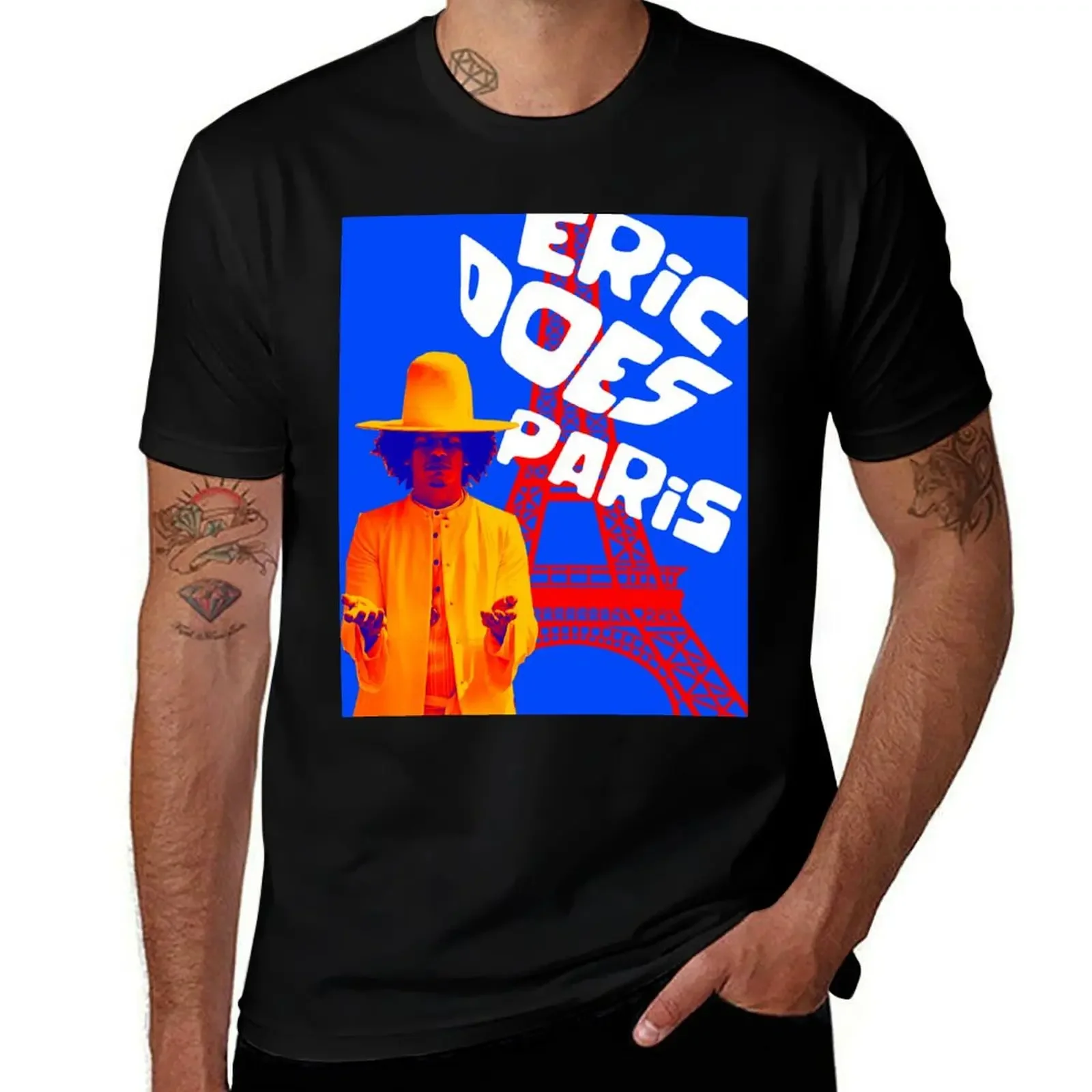 

Eric Andre Does Paris T-Shirt baggy shirts street wear cheap stuff basketball graphic tees heavy weight t shirts for men