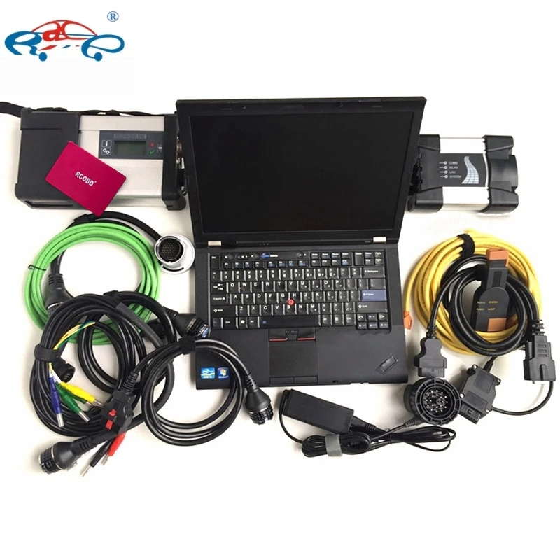 Auto Diagnose Tool Code Program MB Star C5 SD Compact ICOM Next for BMW Latest Software 1TB SSD Laptop Win10 I5 T410 4G Ready