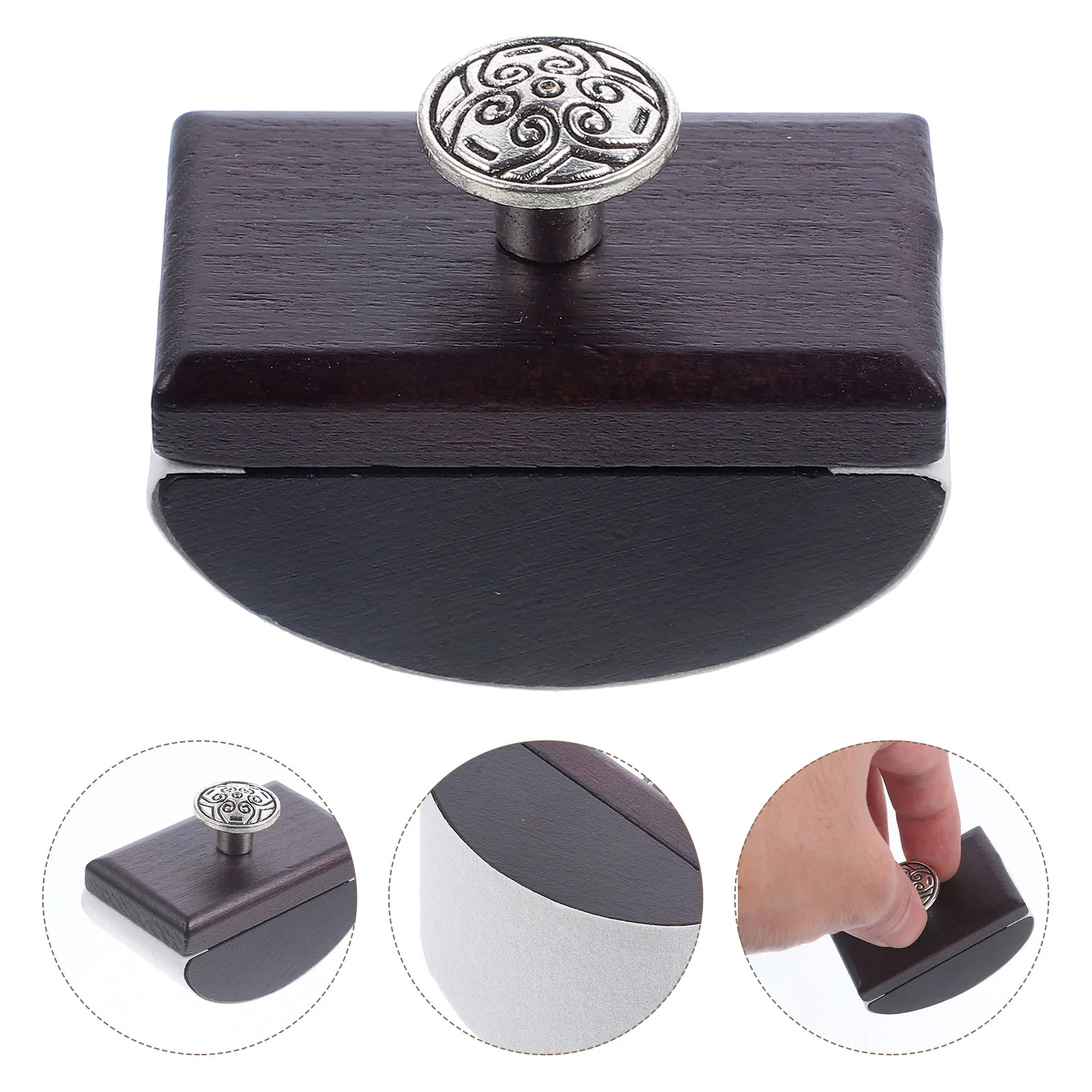 Rocker Blotter for Writing Pen Ink Absorber Pens Quick-drying Tools Office Black Aluminum Alloy