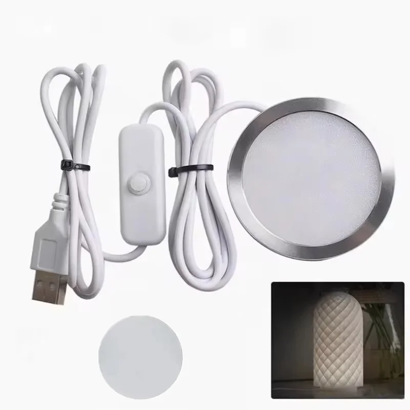 Peça para Impressora 3D Bambu Lab: Kit de Lâmpada LED 001 DIY (Hardware sem Carcaça) com Luzes Brancas/Frias/Quentes e Kit de Luz Ajustável 5V