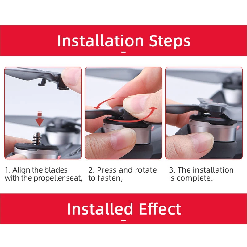 【Top Picks】5328S Propeller Quick Release Paddle Blade Ersatz Flügel Fan Ersatzteil für DJI FPV Drone