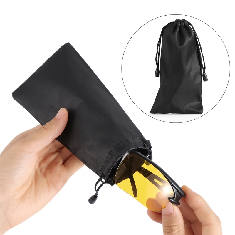 Borsa per occhiali da sole impermeabile in tessuto da 10 pezzi Custodia per polvere in microfibra Borsa per il trasporto di occhiali Contenitore per