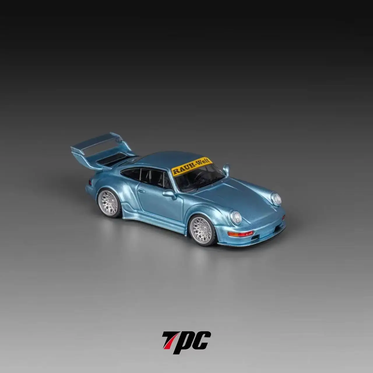 TPC 1:64 RWB 964 993 Ice Blue Alloy Car Model Collection
