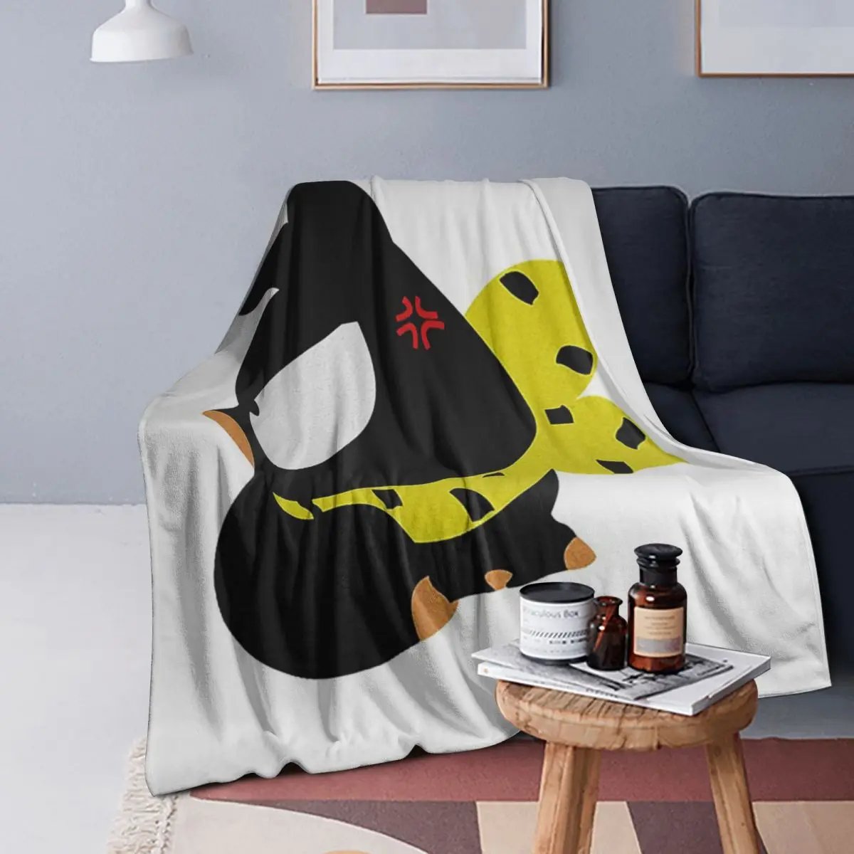 

Angry P-chan Blankets Soft Warm Flannel Throw Blanket Cover for Bed Living room Picnic Travel Home Couch