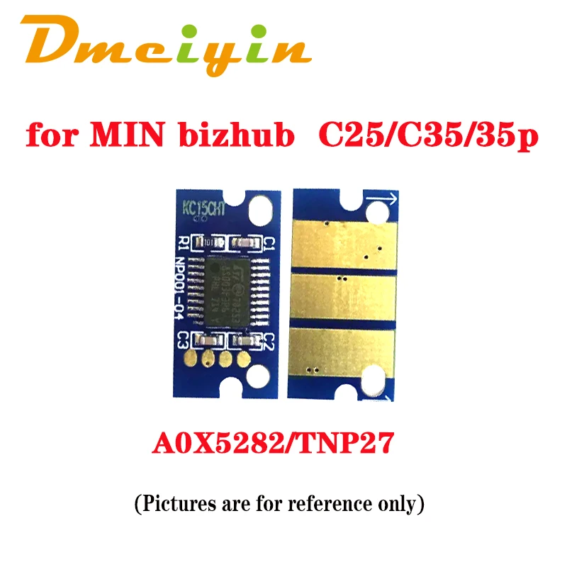 Exp/eur version bk/c/m/y farbe 6k seiten tnp22 toner chip für minolta bizhub c35