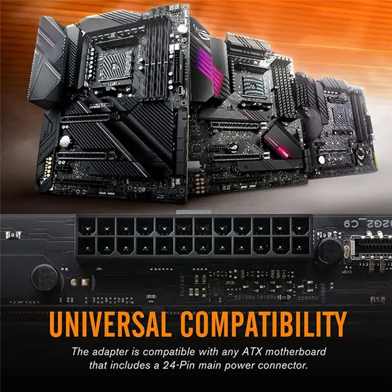 A29F-1Set 5V Synchronized 24 Pin Turn Header Computer Motherboard Turn Alignment Adapter Atx Power Supply ,B