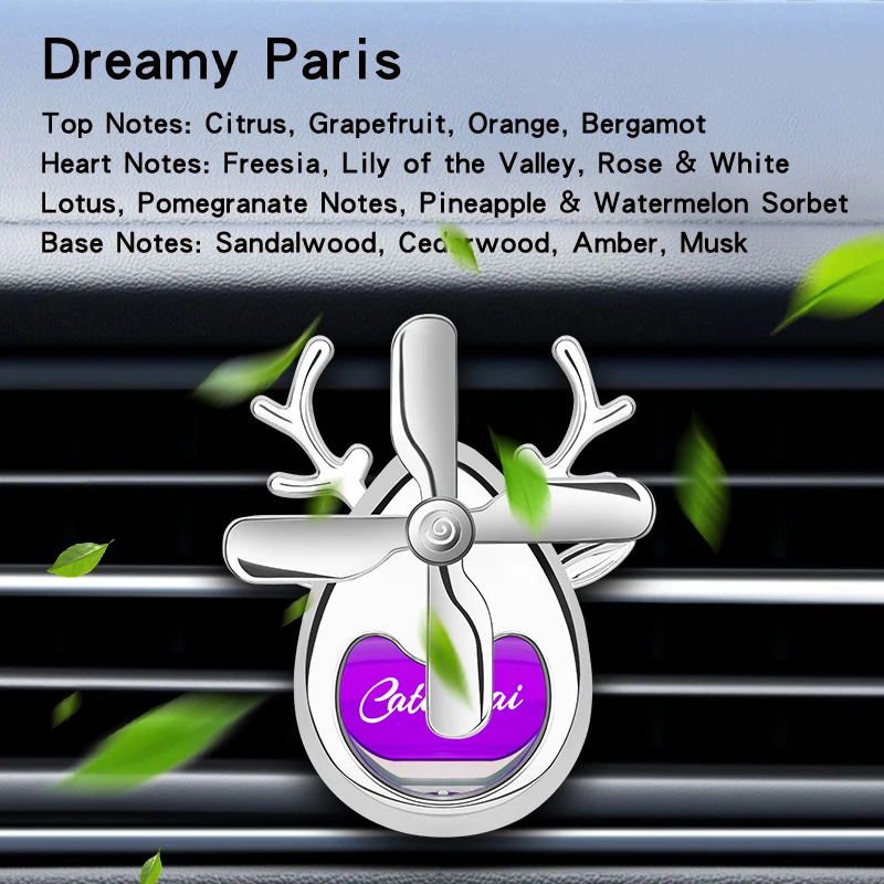 Pengharum mobil Kipas ventilasi AC Dekorasi interior mobil Aromaterapi dekorasi Pewangi mobil aroma tahan lama ringan