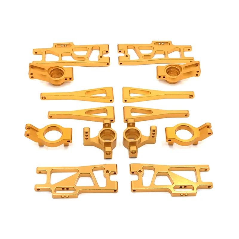 Metal Upgrade Retrofit C-seat Steering Cup Swing Arm 7 Piece Set For WLtoys 104009 12401 12402 12403 12404 12409 RC Car Parts