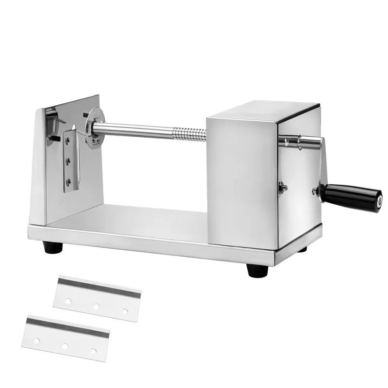 

Hand Potato Chips Cutter Potato Spiral Slicer Cutter Automatic Making Twist Potato Tower Machine