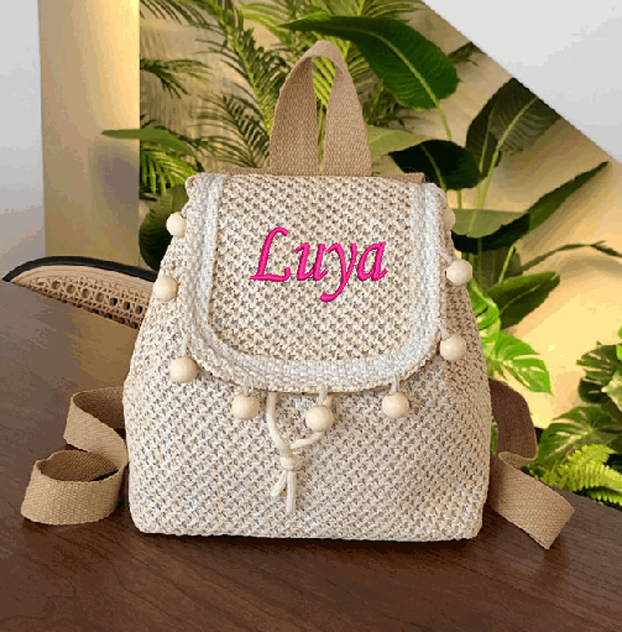 

Персонализированная летняя соломенная сумка, женская большая вместительная новая сумка-тоут, модные тканые пляжные сумки на плечо для отдыха, рюкзаки бежевого цвета