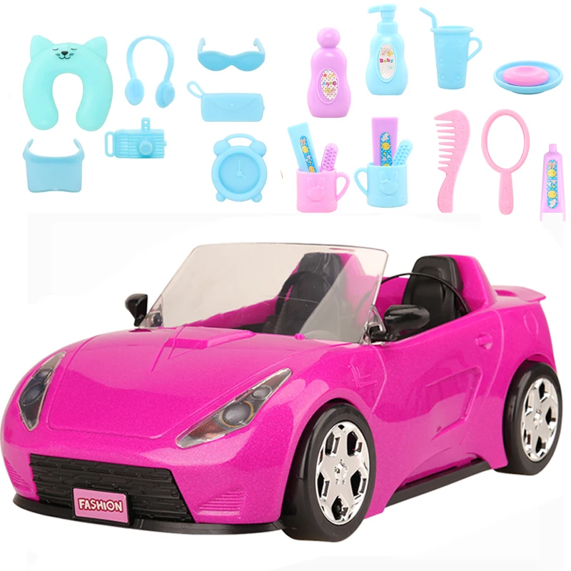 Car Model Kids Toys Car Outdoor Children Game Miniature Dollhouse Accessories For Barbie DIY Birthday Christmas Present Gift Toy