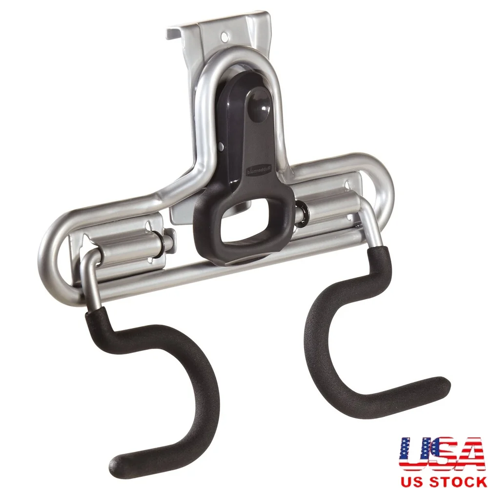 

FastTrack Гаражное хранилище Настенный крючок с двойной ручкой Сверхмощный органайзер Стойка Ручные инструменты Максимальная нагрузка 50 фунтов Прочный с порошковым покрытием